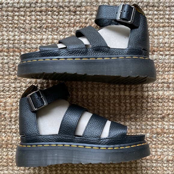 NEW Dr. Martens Clarissa II Quad Flatform In Black - Picture 8 of 12